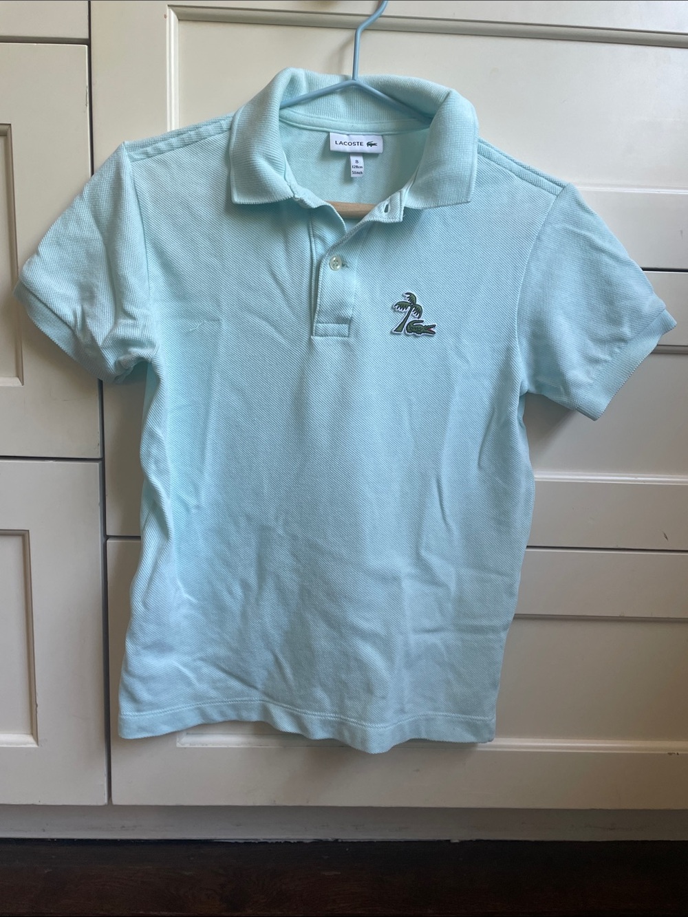 Lacoste Kids Pastel Mint Polo Shirt